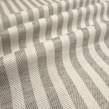 Torchon en Lin Mélangé H 58 cm - RAYURES BLANC LAIT