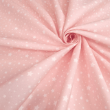 Piquet millerighe H 150 cm - STELLINE BIANCHE FONDO ROSA