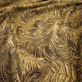 Tessuto Arredo Jacquard H 140 cm - FOLIAGE DORATO LUREX/NERO