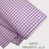 Collezione "Riga, quadretto e unito" H 180 cm - LILLA