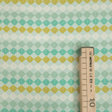 Cotone Americano H 110 cm - QUADRETTI VERDI