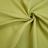 Mussola di Cotone Doppia Garza H 140 cm - VERDE KIWI