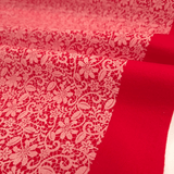 Pannolenci Imprimé - Dentelle Bordeaux/Blanc - coupe minimum ou multiples de 25 x 180 cm