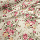 Cotone Fondo Grezzo H 280 cm - ROSE GIALLE E ROSA