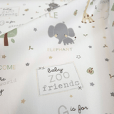 Piquet millerighe con stampa digitale H 150 cm - BABY ZOO FRIENDS