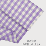 Collezione "Riga, quadretto e unito" H 180 cm - LILLA