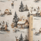 Tessuto Arredo Jacquard H 140 cm - LA CASETTA IN MONTAGNA/LUREX