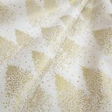 Cotone Natale H 140 cm - ABETI/BIANCO LATTE