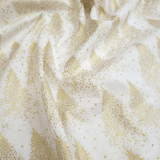 Cotone Natale H 140 cm - ABETI/BIANCO LATTE