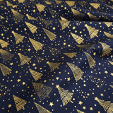 Cotone Natale H 140 cm - ALBERELLI DI NATALE/BLU NOTTE