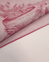 Asciugapiatti da ricamo in puro cotone - AROMATICHE BORDEAUX