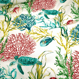 Fonds Digital Coton Panama H 140 cm - CORAL REEF