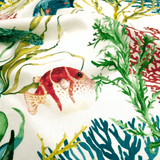 Fonds Digital Coton Panama H 140 cm - CORAL REEF