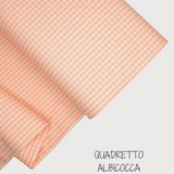 Collezione "Riga, quadretto e unito" H 180 cm - ALBICOCCA