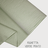 Collezione "Riga, quadretto e unito" H 180 cm - VERDE PRATO