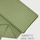Collezione "Riga, quadretto e unito" H 180 cm - VERDE PRATO