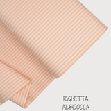 Collezione "Riga, quadretto e unito" H 180 cm - ALBICOCCA