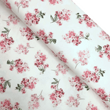 Panama Digital Fund Cotton - PIVOINES BLEUES - coupe minimum ou multiples de 25 x 280 cm