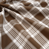 Tessuto Misto Cotone H 300 cm - QUADRO SCOZZESE CIOCCOLATO