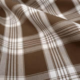 Tessuto Misto Cotone H 300 cm - QUADRO SCOZZESE CIOCCOLATO