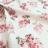 Panama Digital Fund Cotton - PIVOINES BLEUES - coupe minimum ou multiples de 25 x 280 cm
