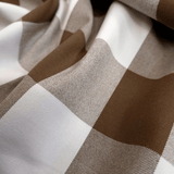 Tessuto Misto Cotone H 300 cm - QUADRO CIOCCOLATO