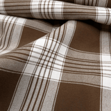 Tessuto Misto Cotone H 300 cm - QUADRO SCOZZESE CIOCCOLATO