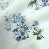 Panama Digital Fund Cotton - PIVOINES BLEUES - coupe minimum ou multiples de 25 x 280 cm