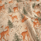 Cotone Fondo Grezzo H 280 cm - CERVI NEL BOSCO