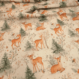 Cotone Fondo Grezzo H 280 cm - CERVI NEL BOSCO