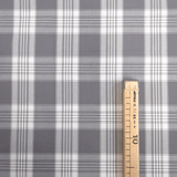 Tessuto Misto Cotone H 300 cm - QUADRO SCOZZESE ACCIAIO