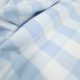 Tessuto Misto Cotone H 300 cm - QUADRO AZZURRO PASTELLO