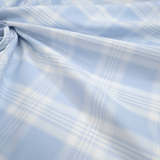 Tessuto Misto Cotone H 300 cm - QUADRO SCOZZESE AZZURRO PASTELLO