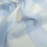 Tessuto Misto Cotone H 300 cm - QUADRO AZZURRO PASTELLO