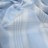 Tessuto Misto Cotone H 300 cm - QUADRO SCOZZESE AZZURRO PASTELLO