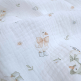 Mussola di Cotone Doppia Garza H 140 cm - PAPERELLE/LATTE