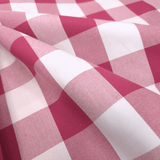 Tessuto Misto Cotone H 300 cm - QUADRO AMARENA