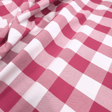 Tessuto Misto Cotone H 300 cm - QUADRO AMARENA