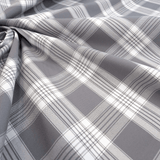 Tessuto Misto Cotone H 300 cm - QUADRO SCOZZESE ACCIAIO