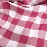 Tessuto Misto Cotone H 300 cm - QUADRO AMARENA