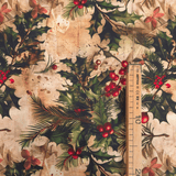 Cotone Fondo Panama Digital H 160 cm - AGRIFOGLIO EFFETTO INVECCHIATO