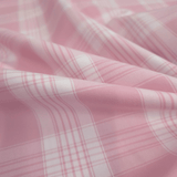 Tessuto Misto Cotone H 300 cm - QUADRO SCOZZESE ROSA PASTELLO