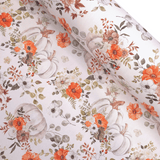 Panama Digital Fund Cotton - PIVOINES BLEUES - coupe minimum ou multiples de 25 x 280 cm