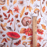 Panama Digital Fund Cotton - PIVOINES BLEUES - coupe minimum ou multiples de 25 x 280 cm