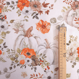 Panama Digital Fund Cotton - PIVOINES BLEUES - coupe minimum ou multiples de 25 x 280 cm