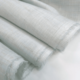 Tenda a metraggio Misto Lino H 330 cm - Variante AZZURRO POLVERE Fiammato