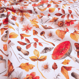 Panama Digital Fund Cotton - PIVOINES BLEUES - coupe minimum ou multiples de 25 x 280 cm