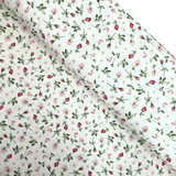 Panama Digital Fund Cotton - PIVOINES BLEUES - coupe minimum ou multiples de 25 x 280 cm
