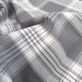 Tessuto Misto Cotone H 300 cm - QUADRO SCOZZESE ACCIAIO