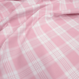 Tessuto Misto Cotone H 300 cm - QUADRO SCOZZESE ROSA PASTELLO